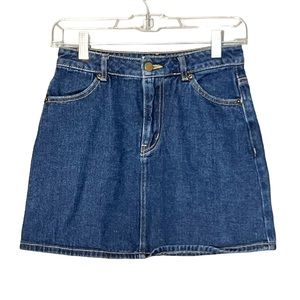 Forever 21 Women’s Dark Wash A-line Denim Mini Skirt